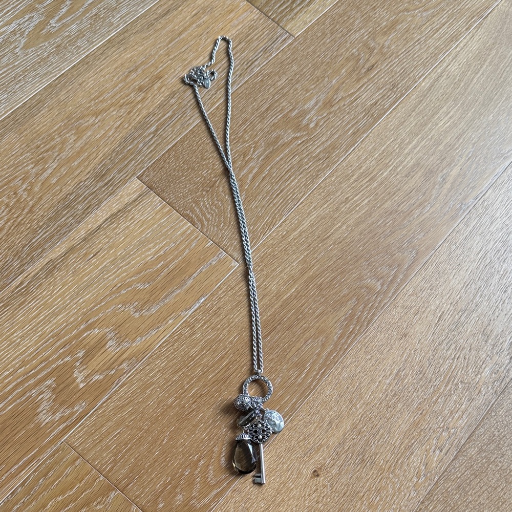 Lia Sophia Silver Necklace with Charms